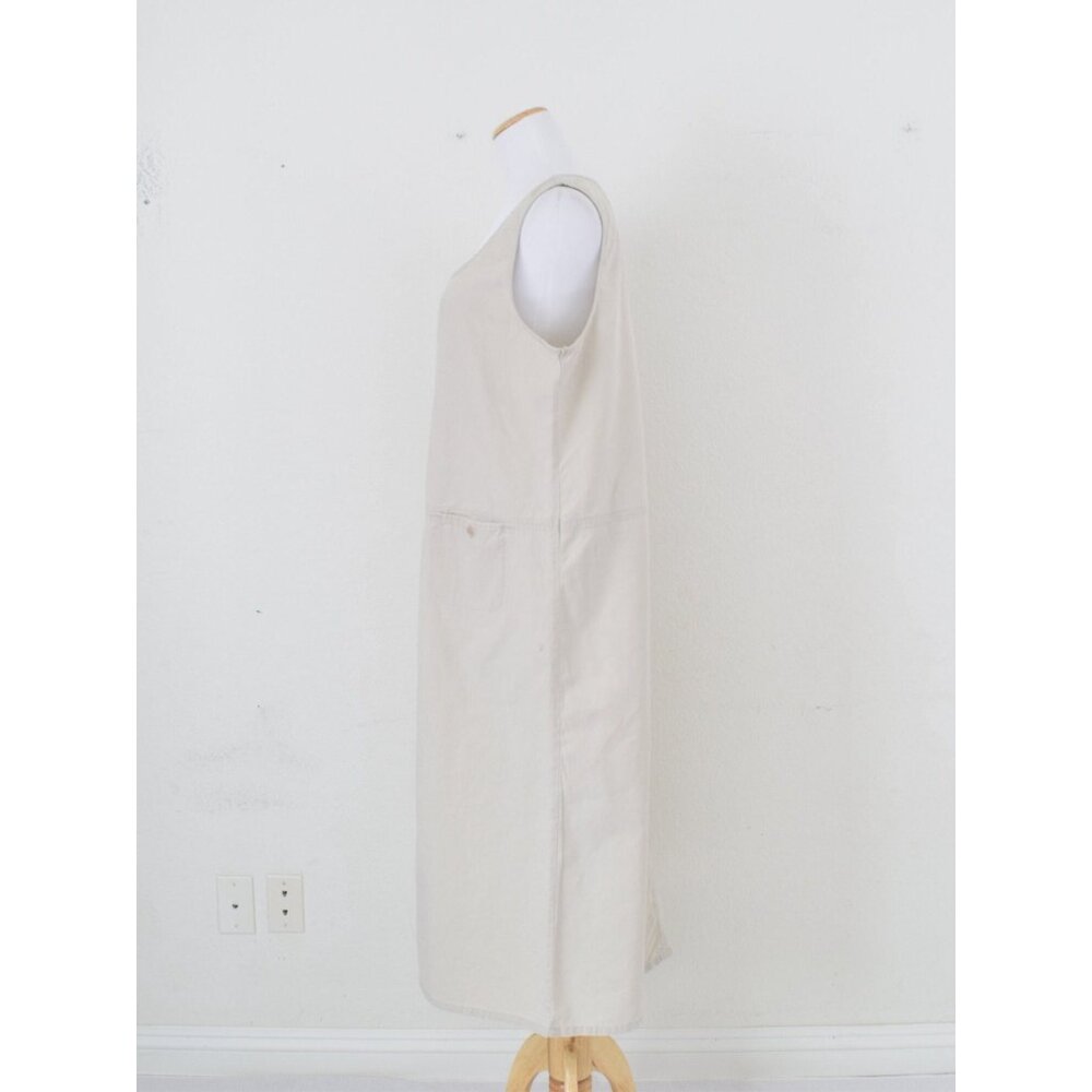 Vintage Linen/Cotton Sack Dress | 90s long dress size L - Picture 3 of 10
